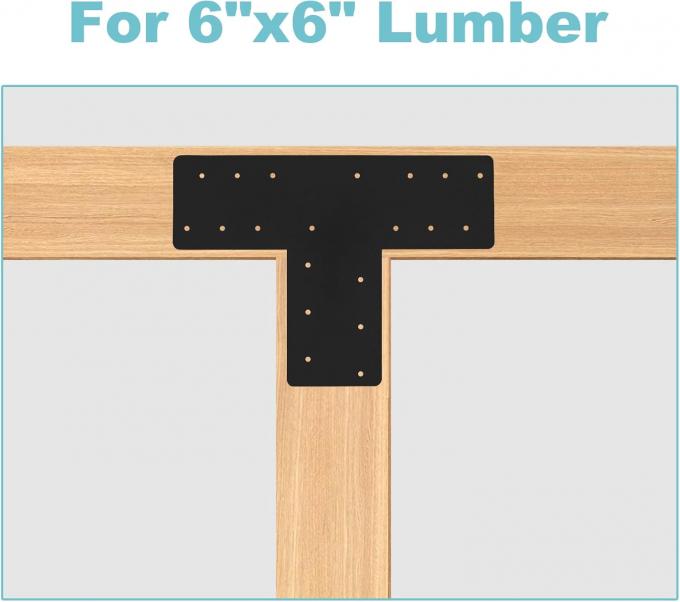 黒い粉末で覆われた右角ブレーキット 角を修復する家具のための家具 パビリオン 鉄筋の枠 2