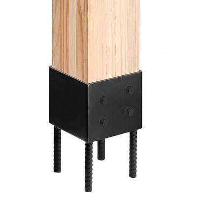 4x4 ポストベースホルダー 地面スパイク コンクリートデッキ用