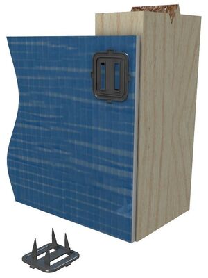 壁と屋根の保温用フィルム固定器